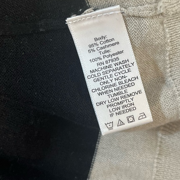 LOGO Lori Goldstein Cashmere Blend Horizontally Striped Sweater!! - Picture 9 of 11